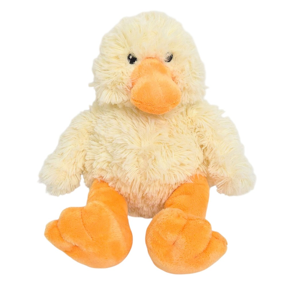NWOT First Impressions Yellow Duck 14" Long Pile Shaggy Plush Stuffed Animal